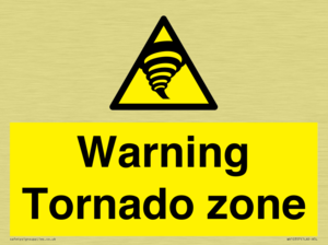 Warning Tornado zone
